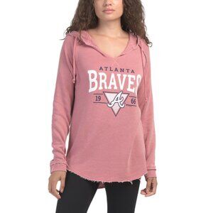 SOFT AS A GRAPE BRAVES Tunic French Terry Hoodie